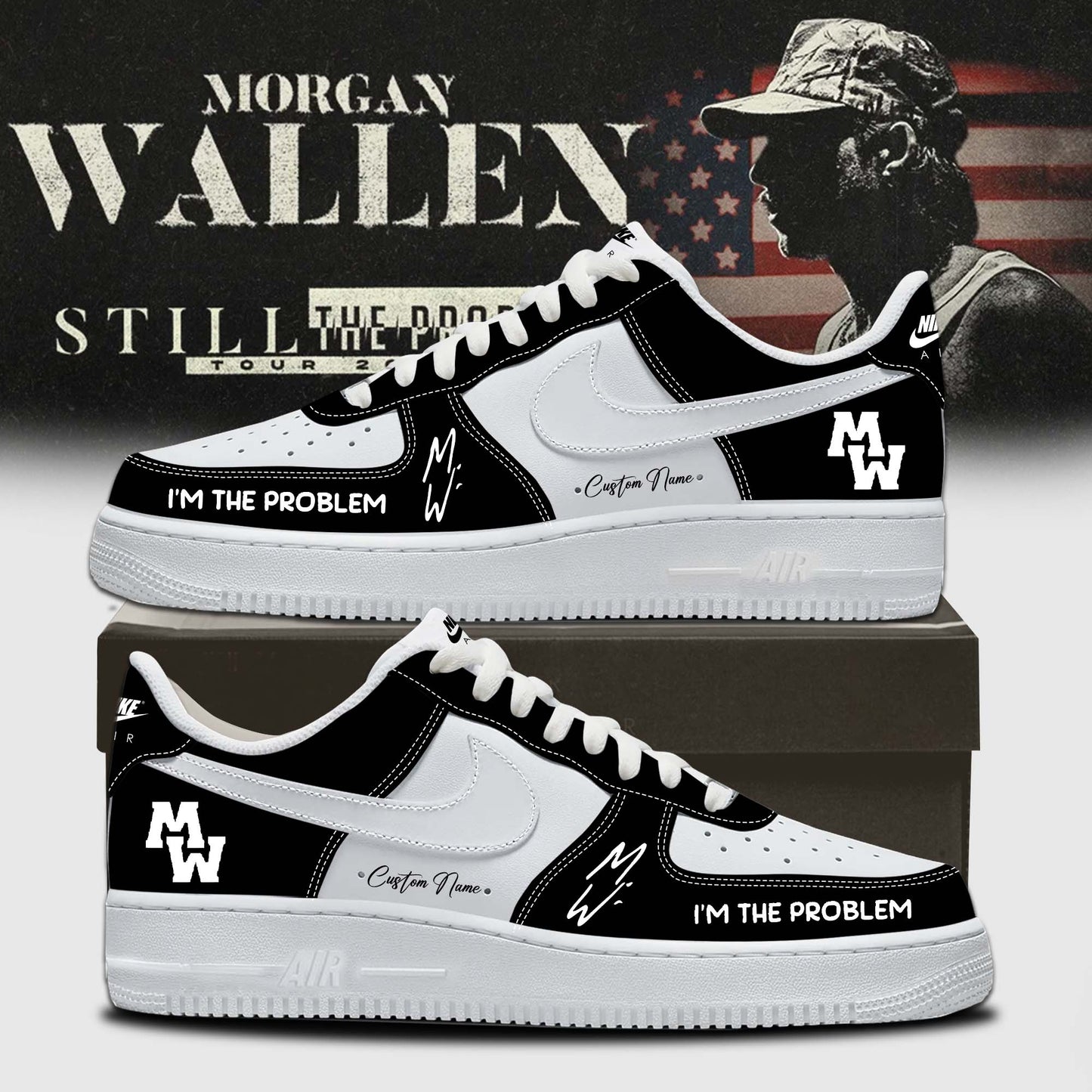Limited Edition MW Still The Problem Tour Shoes - AF1 New Shoes