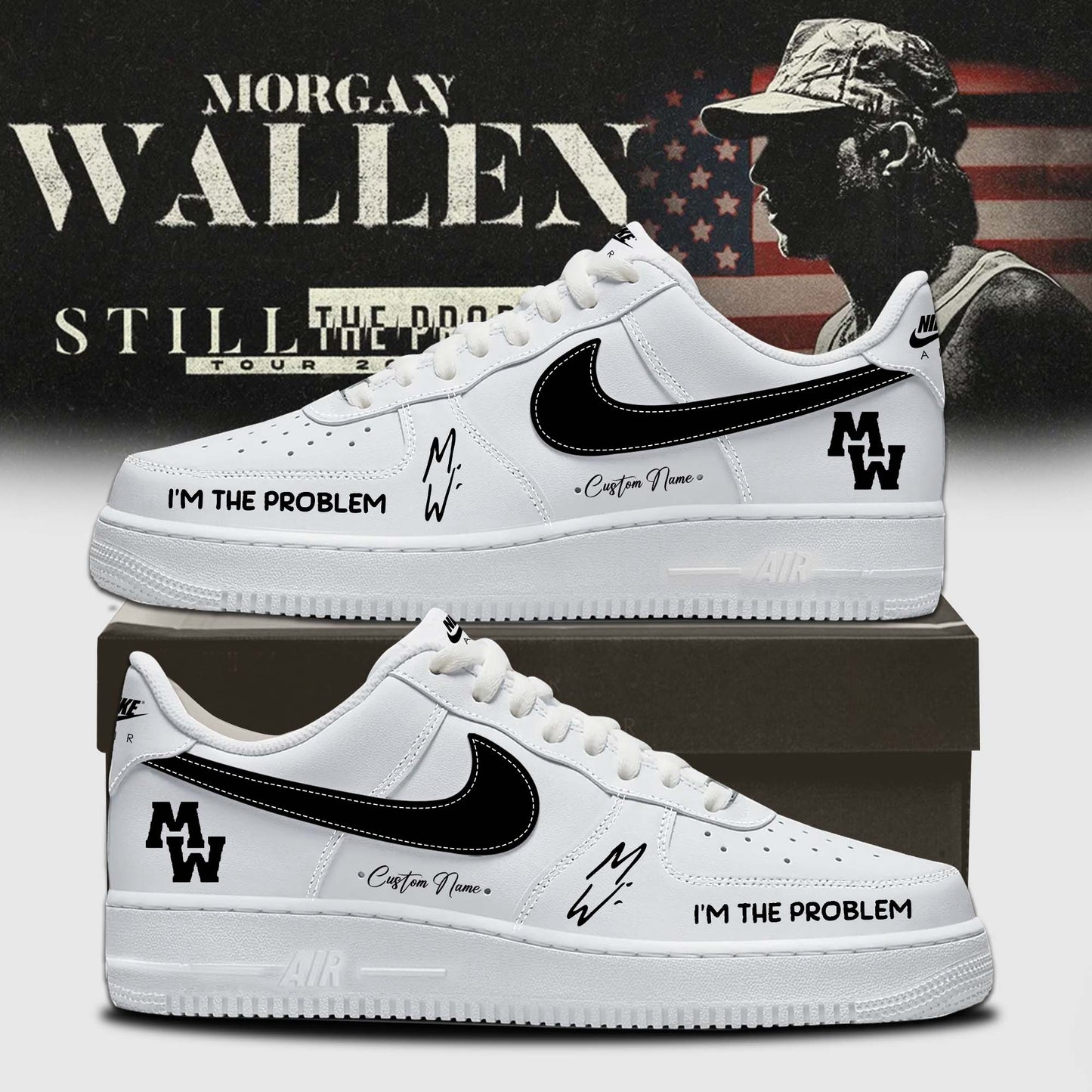 Limited Edition MW Still The Problem Tour Shoes - AF1 New Shoes