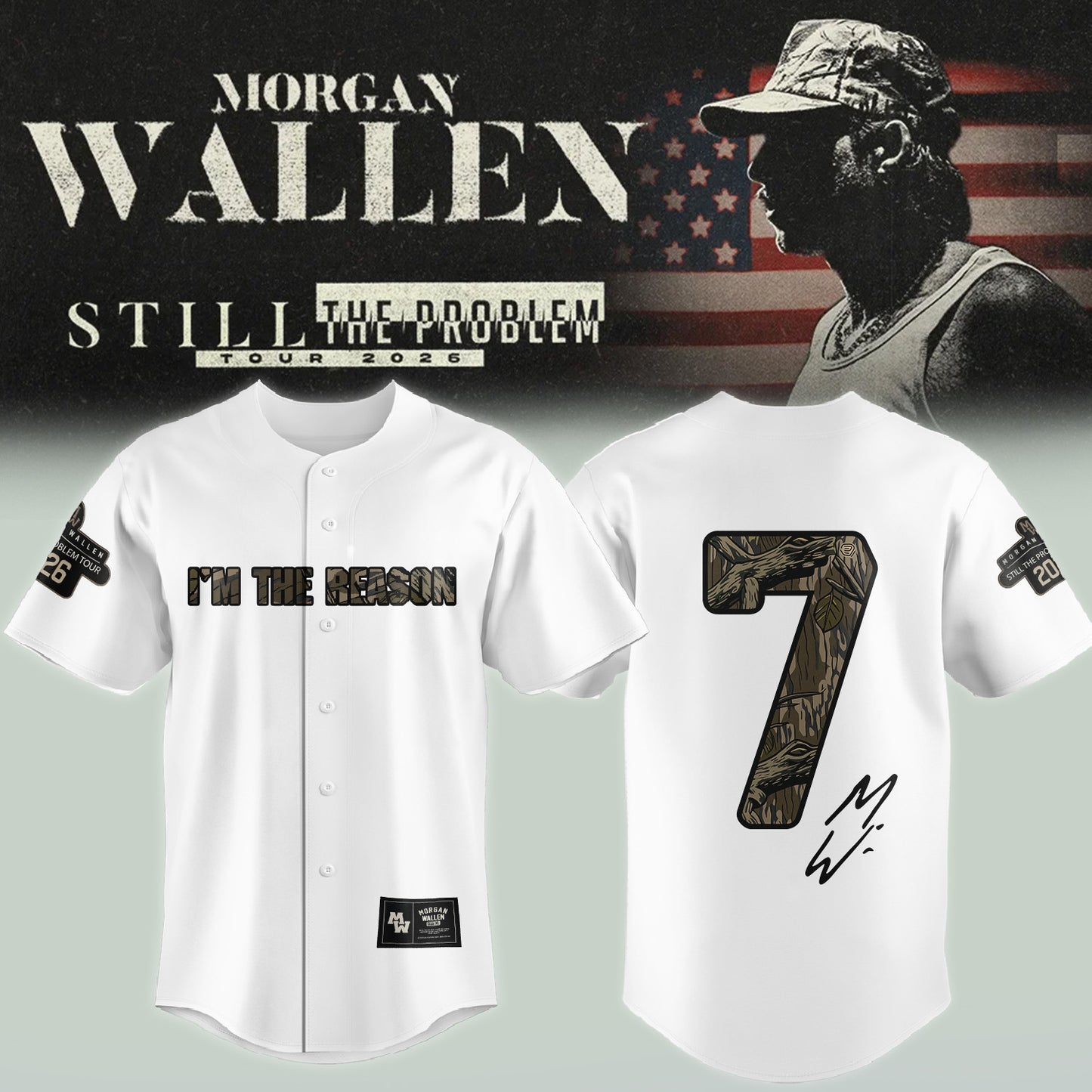 _Morgan Wallen Still The Problem Tour 2026 Jersey