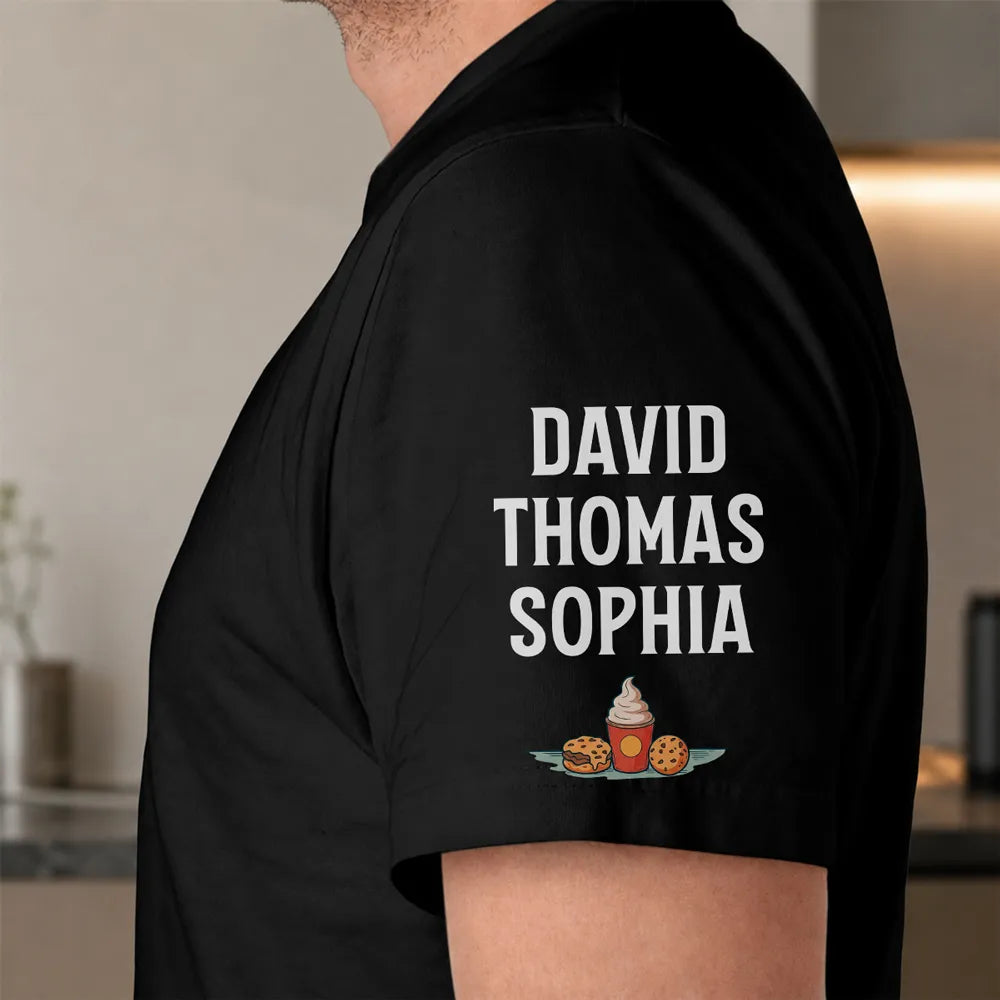 Funny Dad Tax 2 - Personalized Custom Shirt With Design On Sleeve