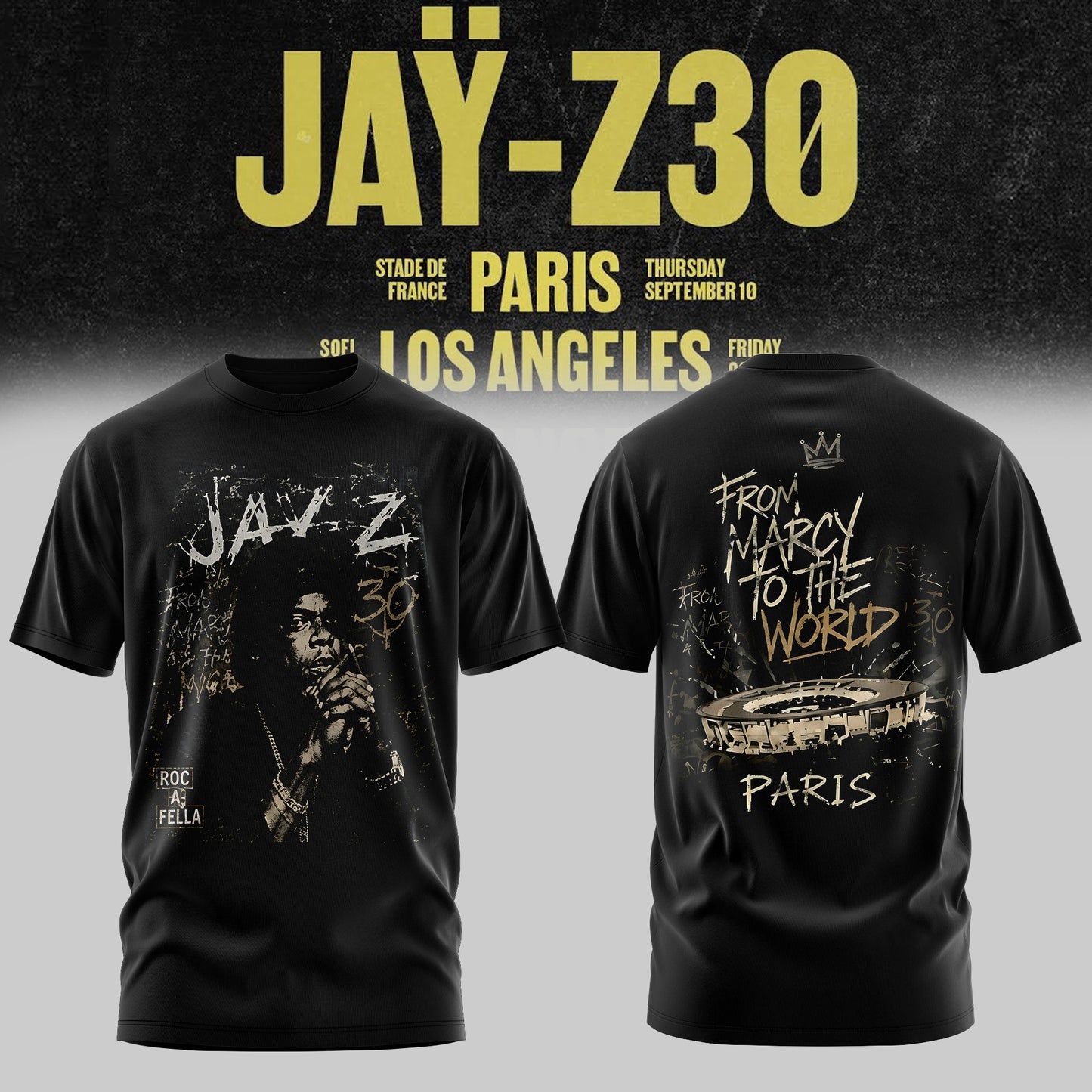 _ JAŸ-Z 30 Show Paris 2026 Edition Tee