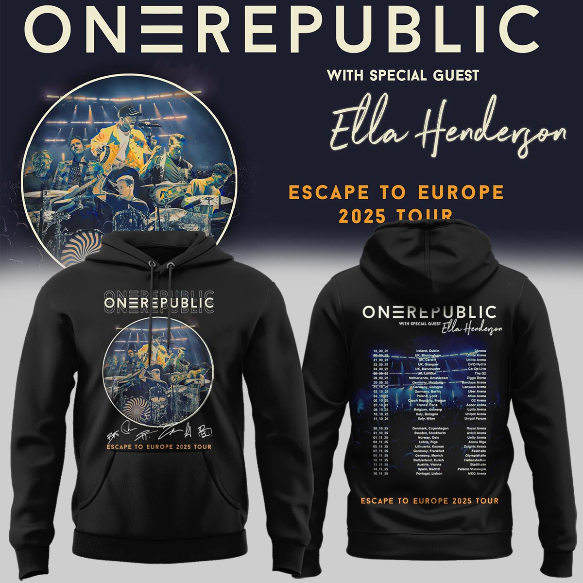 OneRepublic Official Tour Hoodie
