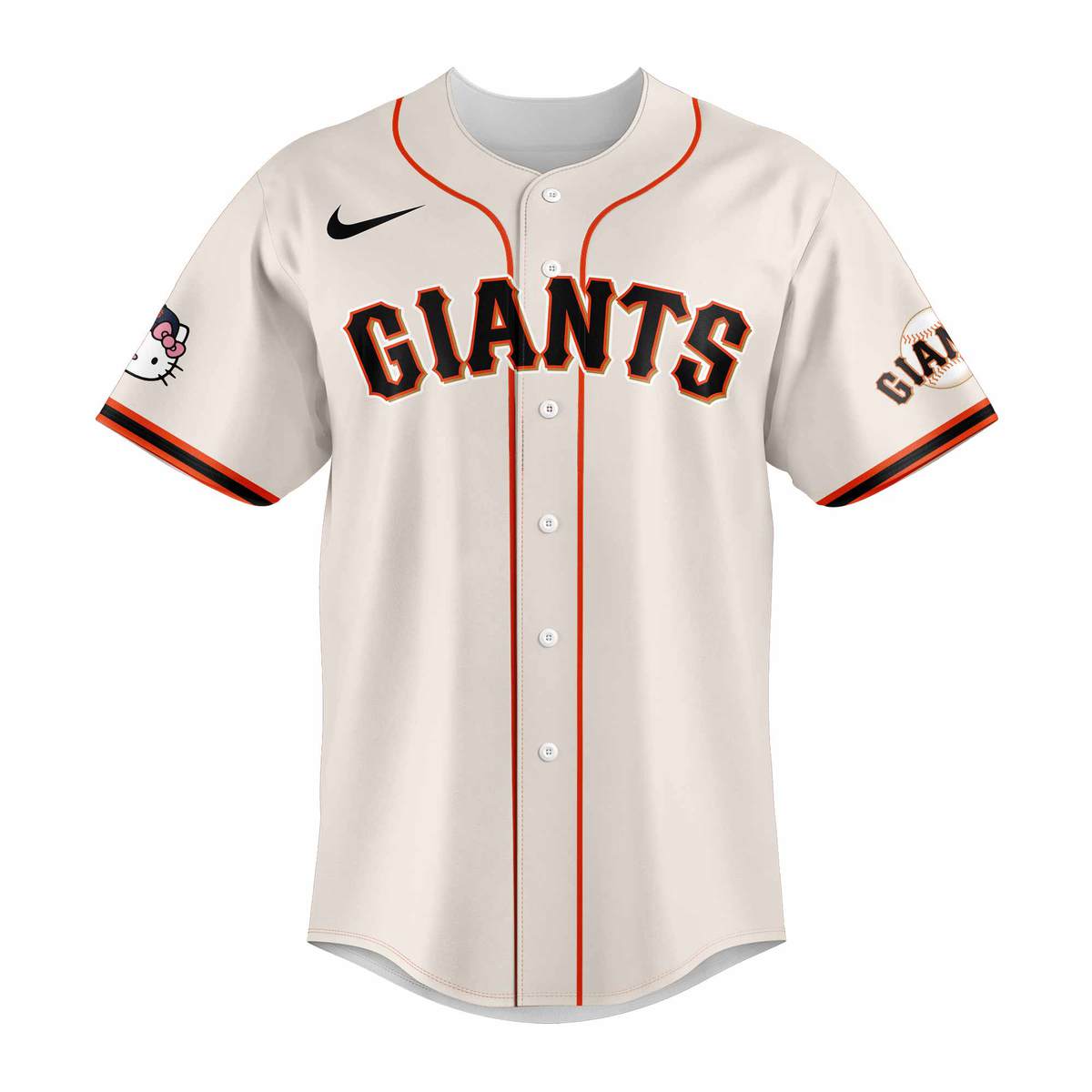 Limited Editon San Francisco Giants x Hello Kitty 2025 Baseball Jersey