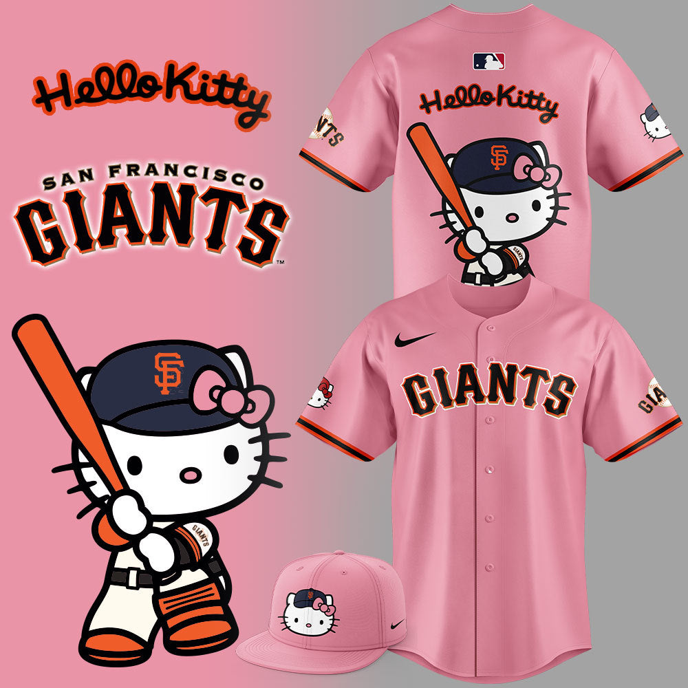 Limited Editon San Francisco Giants x Hello Kitty 2025 Baseball Jersey
