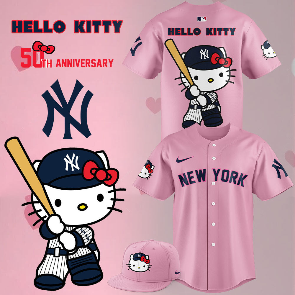 New York Yankees Jersey Hello Kitty 50TH 2025 Editions