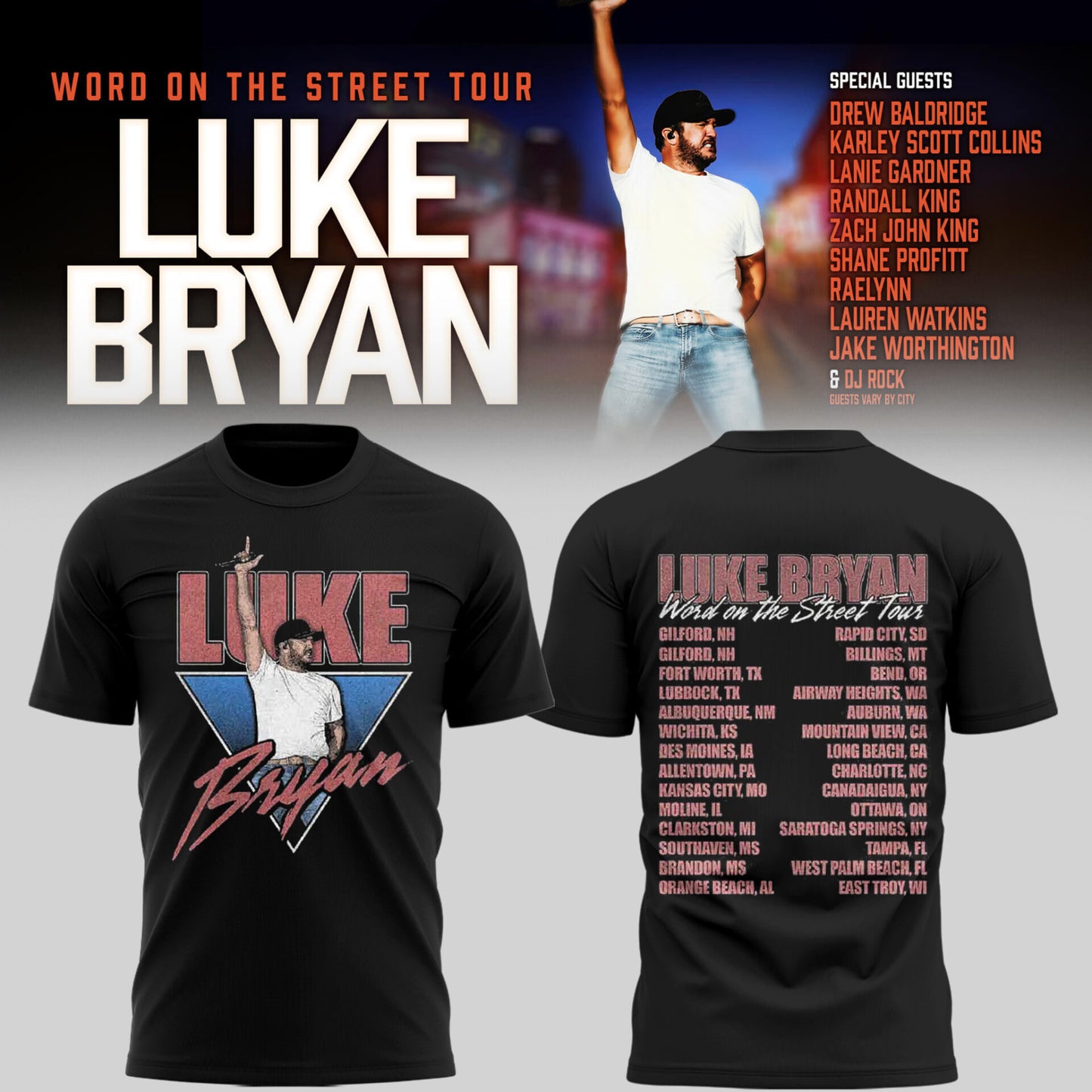 LB "Word On The Street Tour" 🎤🤠 Shirt-PU26060301