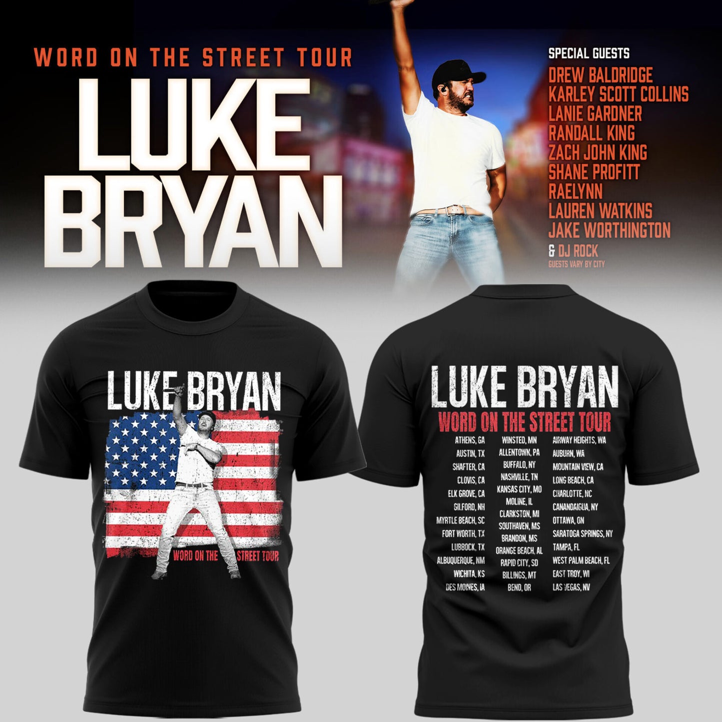LB "Word On The Street Tour" 🎤🤠 Shirt-PU26060303