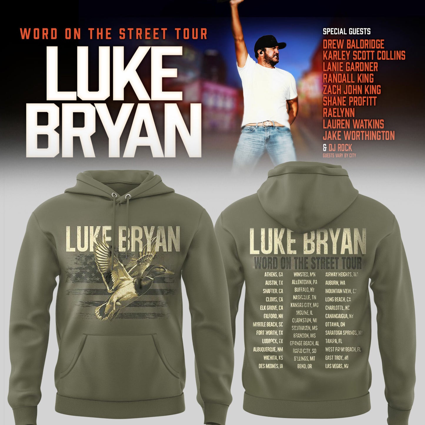 LB "Word On The Street Tour" 🎤🤠 Hoodie-PU26060316