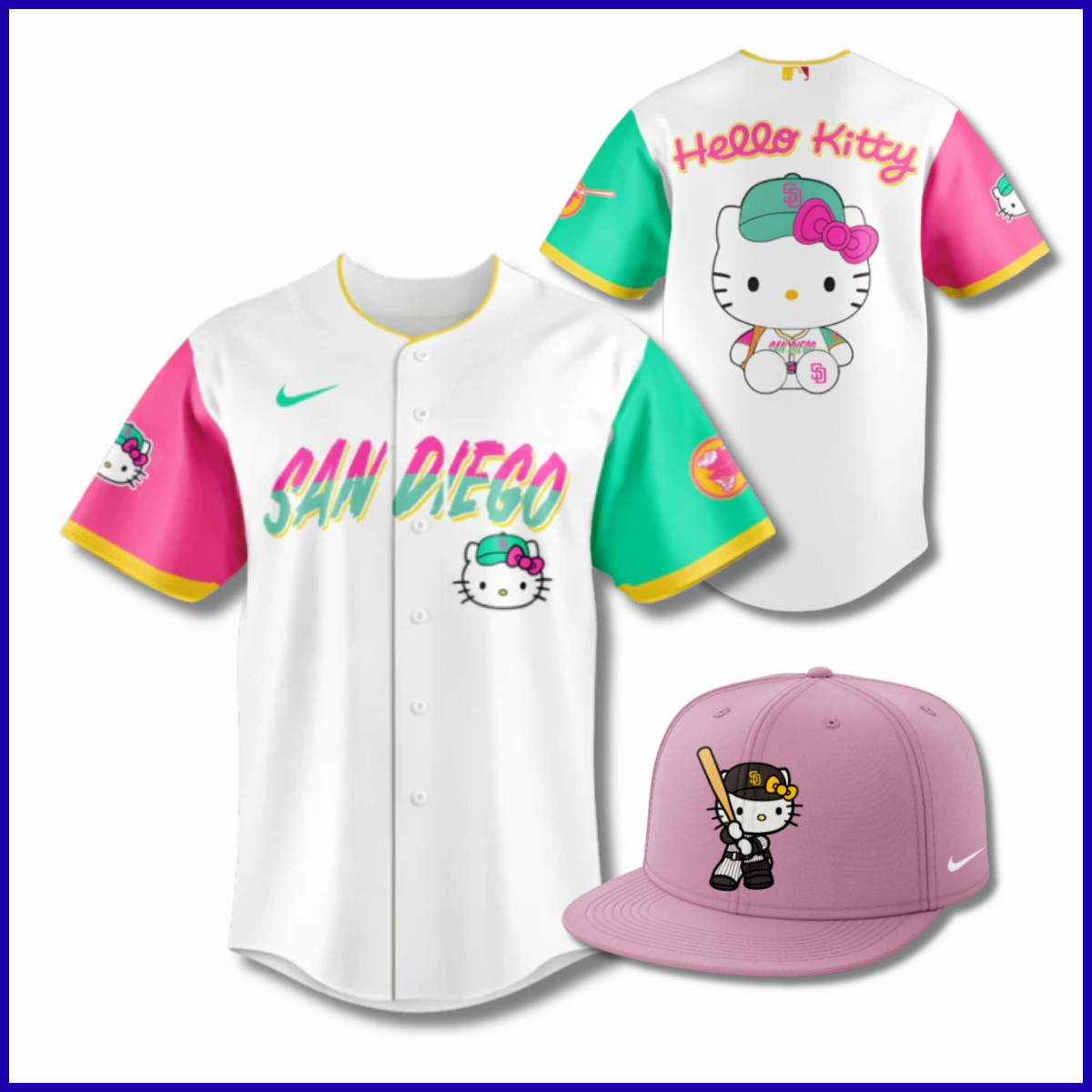 San Diego Padres Hello Kitty Night Jersey 2025 Season