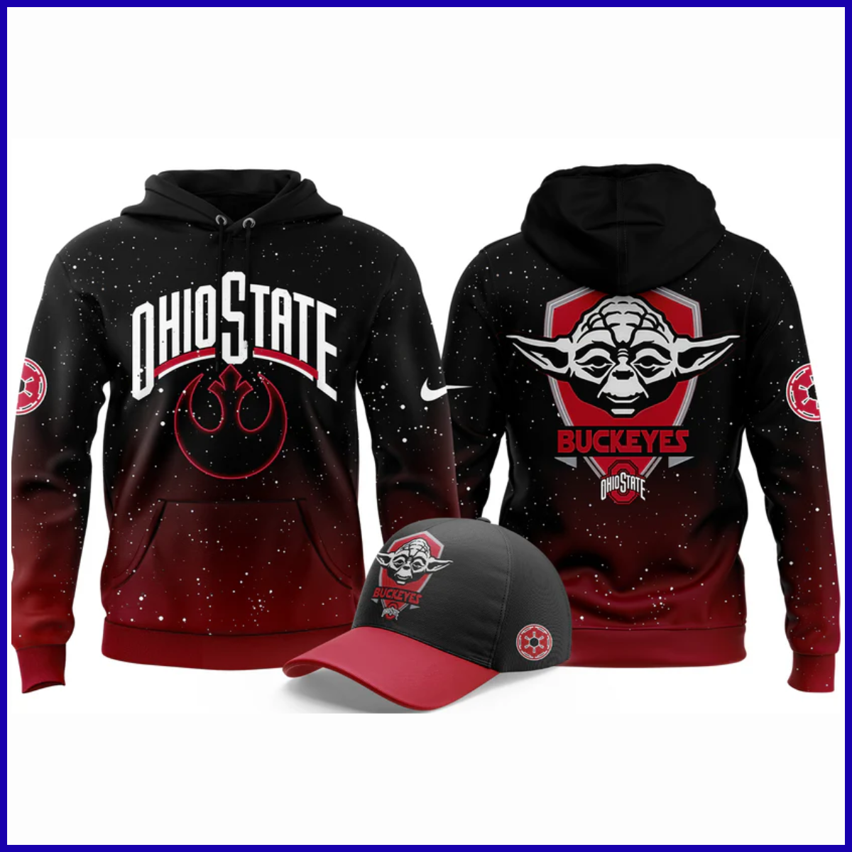 Premium Ohio State Buckeyes 2025 Star Wars Darth Vader Hoodie