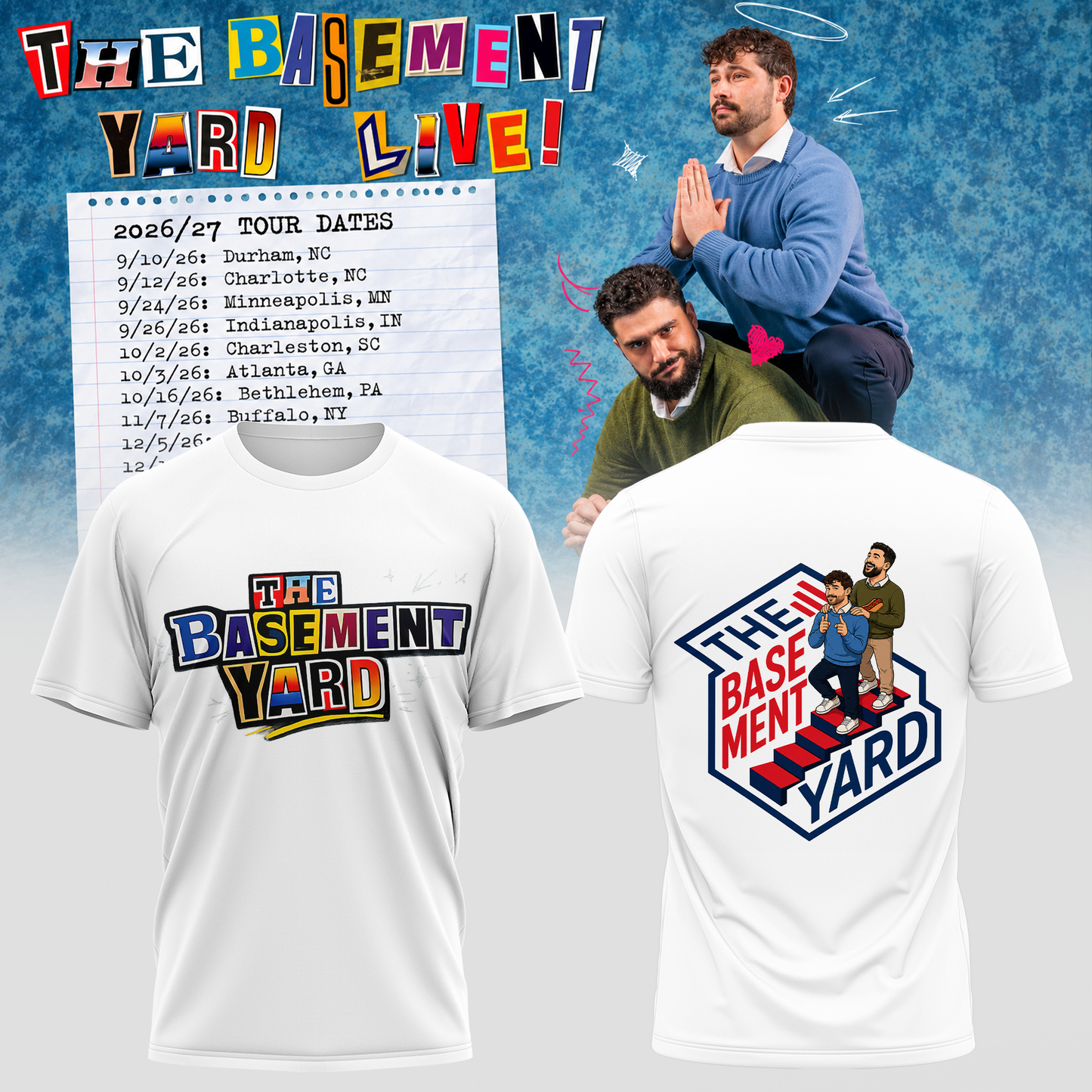 .The Basement Yard Live Tee – White Edition