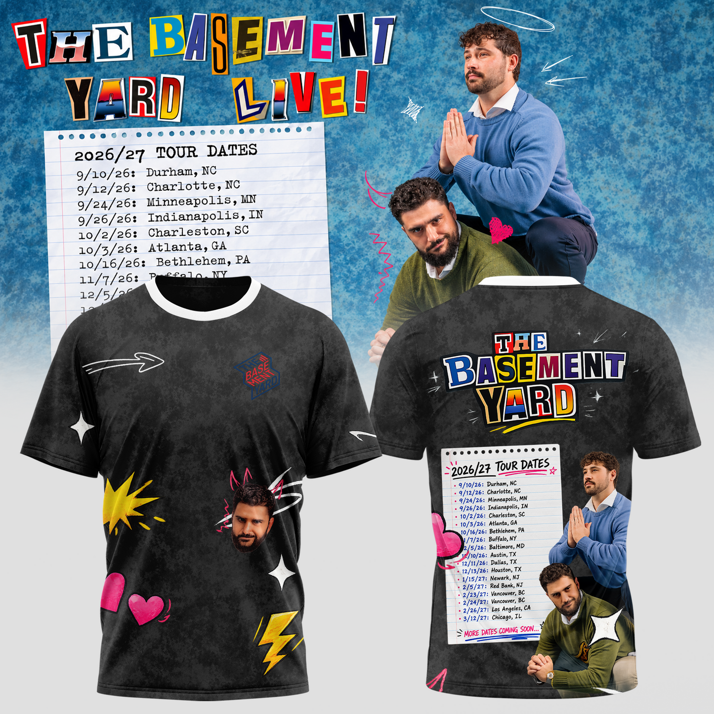 The Basement Yard Live Tee – Black Edition 2