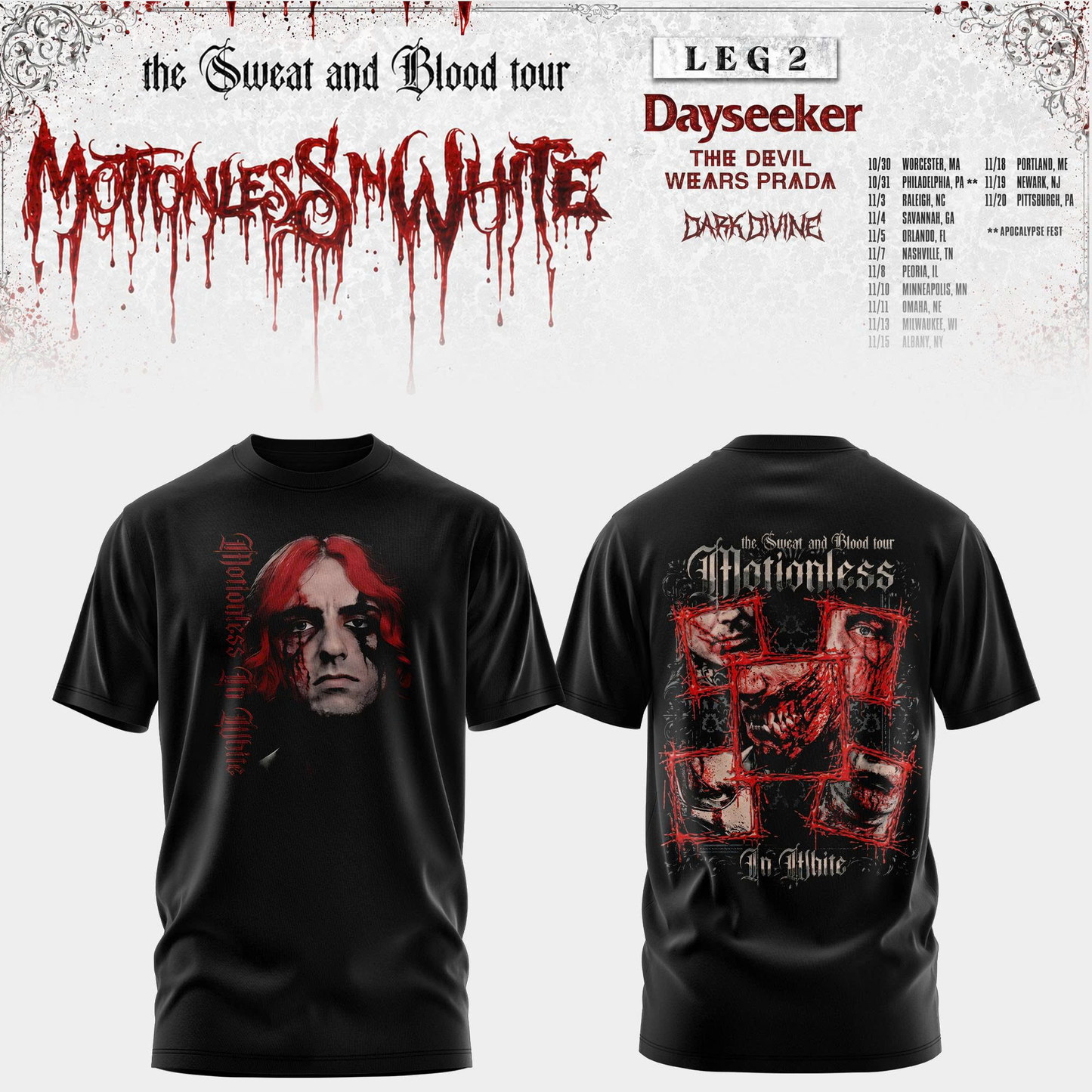 Sweat and Blood Tour Tee 4 Edition 2026