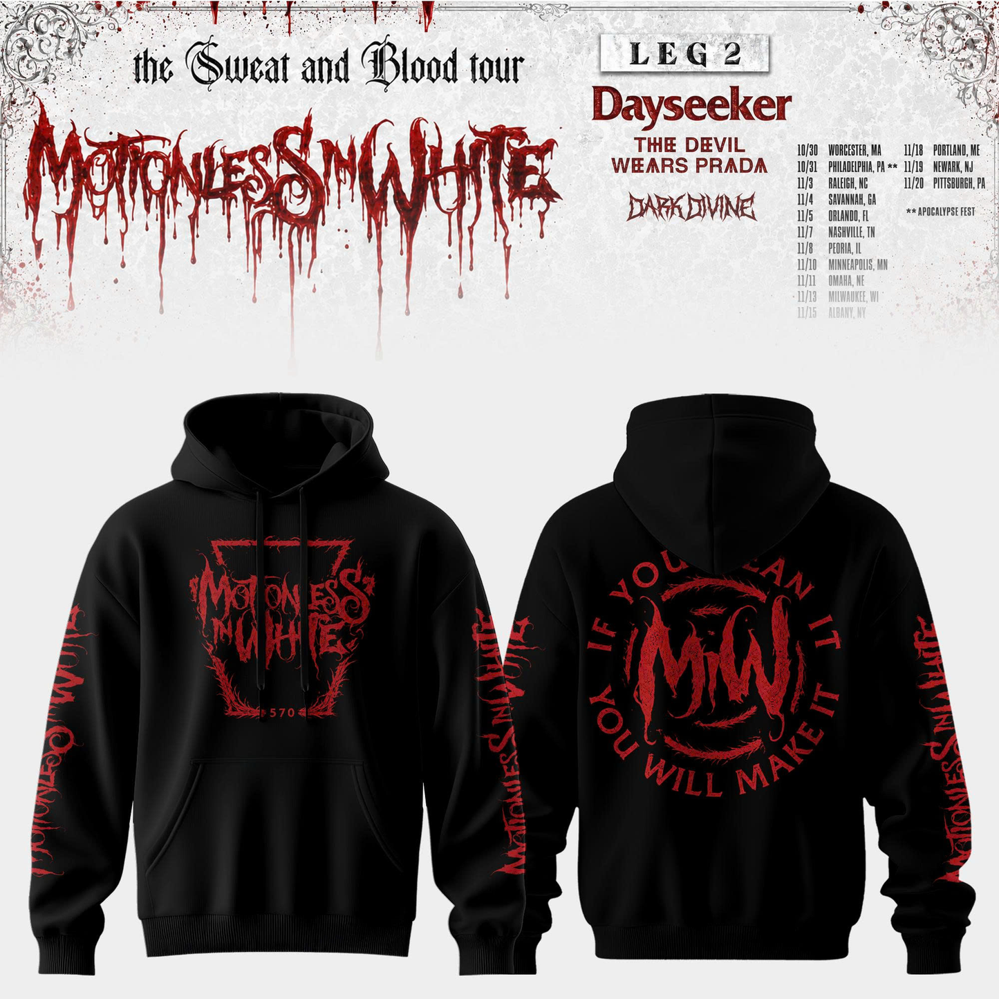 Sweat and Blood Tour Hoodie Edition 2026