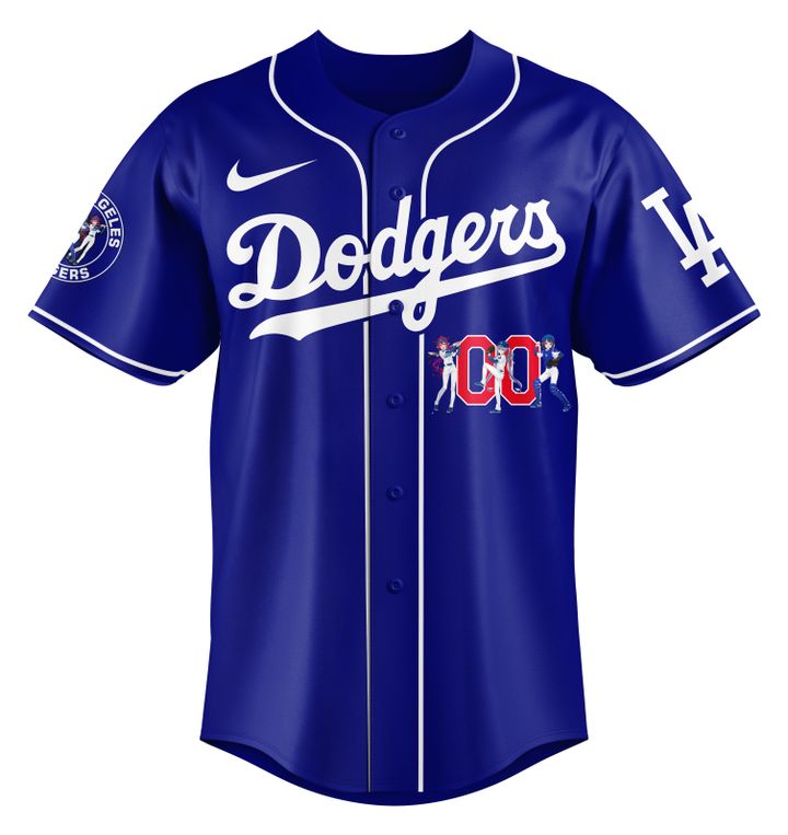 Los Angeles Dodgers Baseball Jersey - Hololive Night Biboo Jersey 2025 LA-25