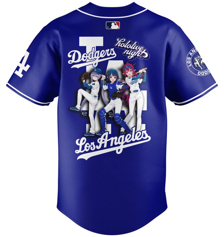 Los Angeles Dodgers Baseball Jersey - Hololive Night Biboo Jersey 2025 LA-25