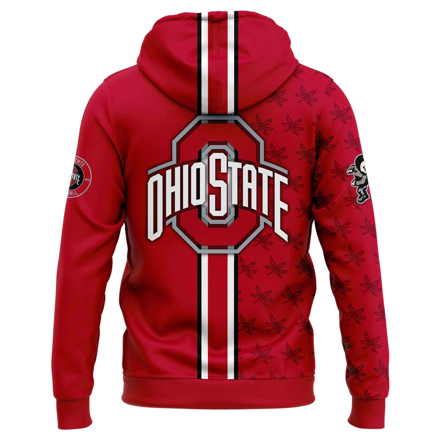 Premium Ohio State Buckeyes Red ZIP Hoodie 2025 Season