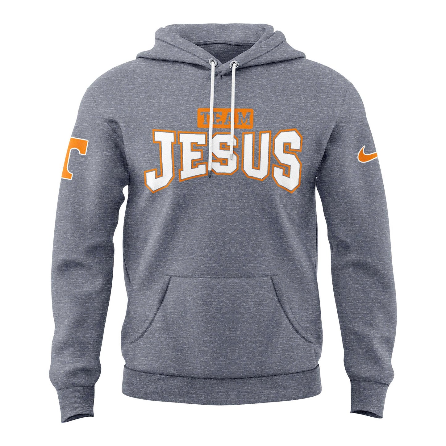 Tennessee Football Team Jesus Grey Hoodie