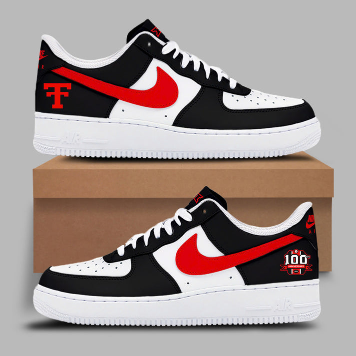 Special New The 100th Anniversary Ŧhrowbacks Texas Tech Low Top AF1 Sneaker