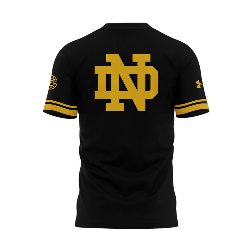 Notre Dame Basketball 2025 "The Bend" River Pattern Uniform T-Shirt