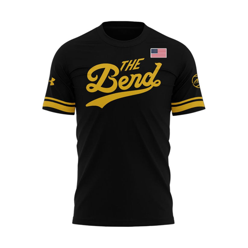 Notre Dame Basketball 2025 "The Bend" River Pattern Uniform T-Shirt