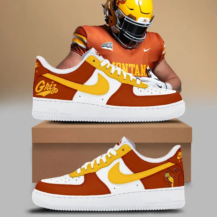 1995 Montana Grizzlies Throwbacks Uniform AF1 Low Top Sneaker