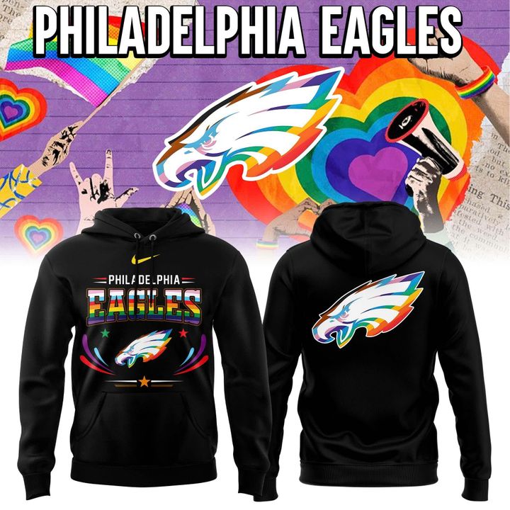 Philadelphia Eagles 2026 Pride Black Hoodie(v2)