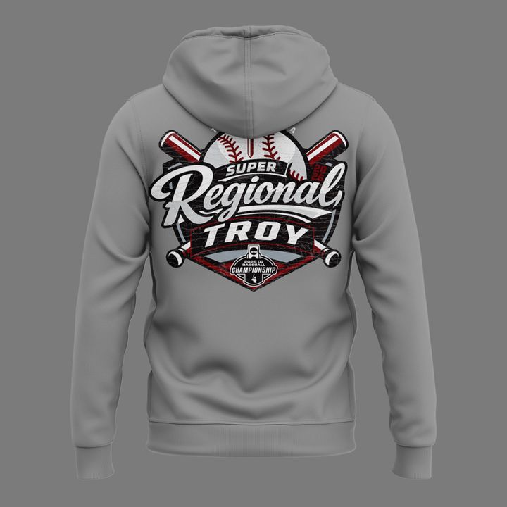 Exclusive Edition Hoodie Troy Trojans Baseball Men’s College World Series 2026 - TROY TO OMAHA Hoodie