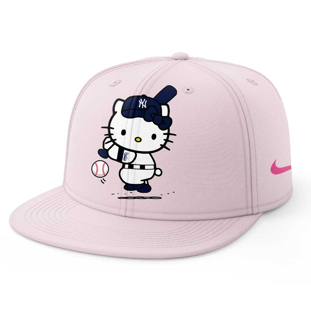 New York Yankees Hello Kitty Night Game Baseball Jersey 2025 Edition