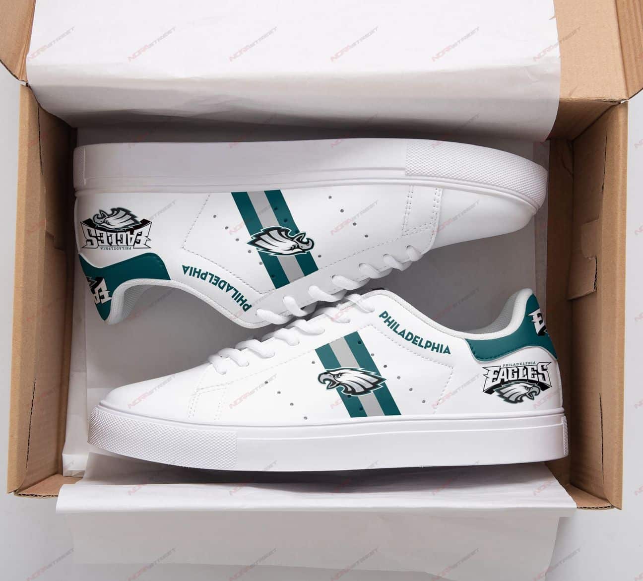 Philadelphia Eagles Shoe For Fans Philadelphia Eagles Stan Smith Shoe JR76