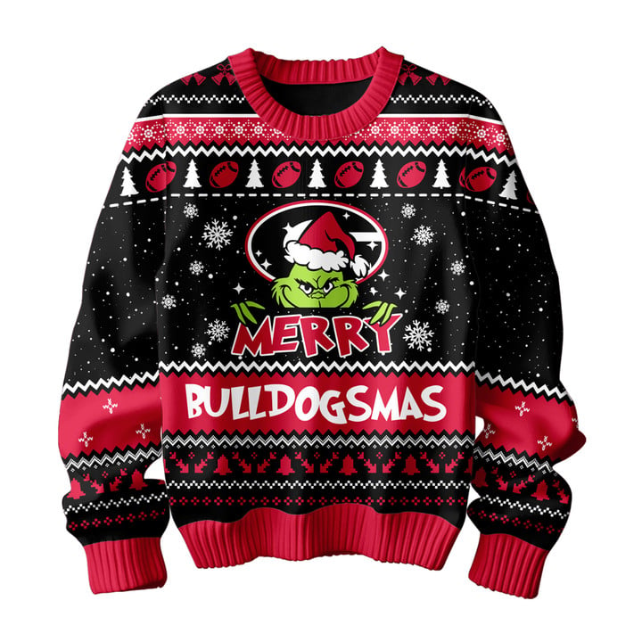 Georgia Bulldogs Premium Ugly Sweater - Unique Christmas Gift Idea For Georgia Bulldogs Fan - Georgia Bulldogs Shirt - Georgia Bulldogs Knitted Christmas Sweater DB01