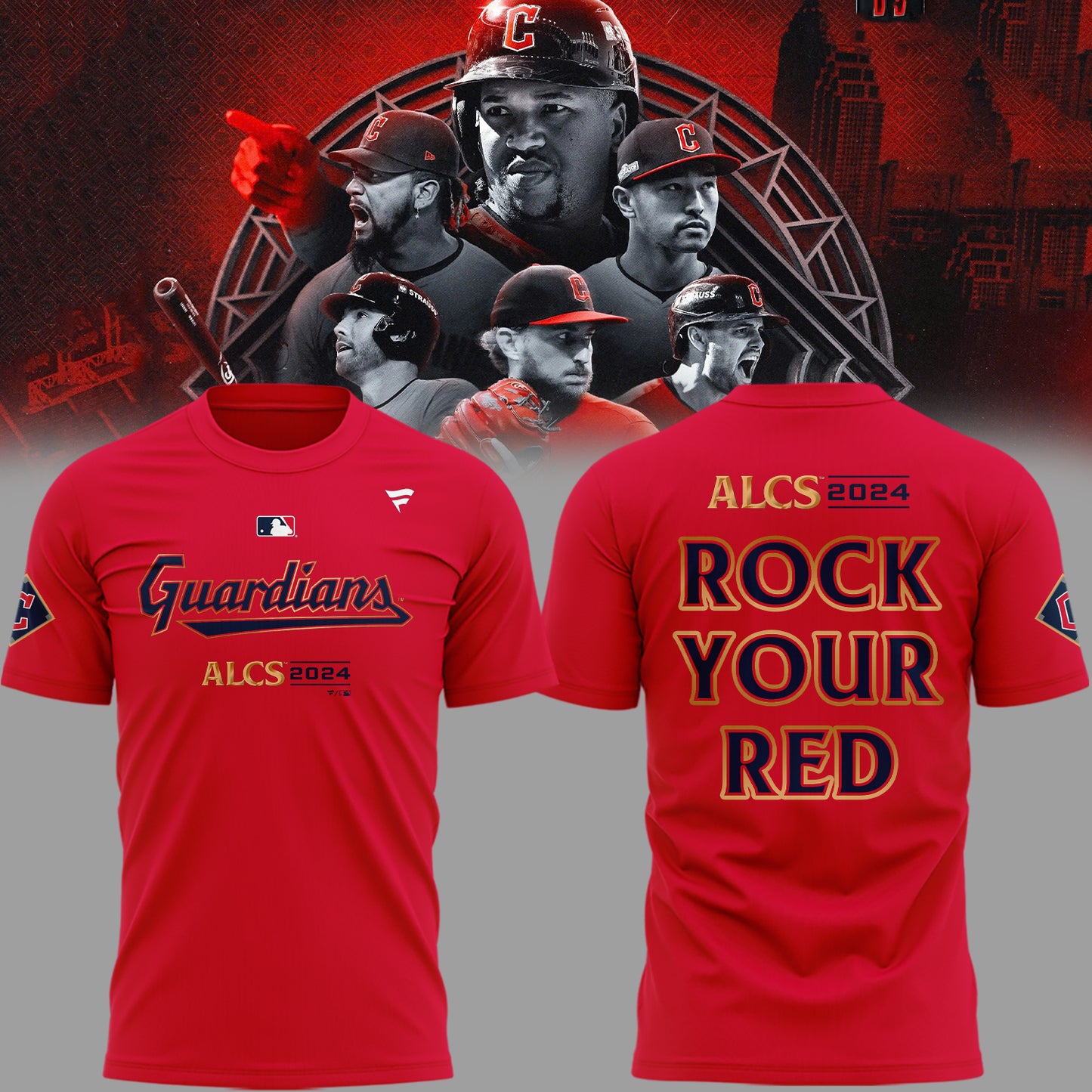 Cleveland Guardians TShirt, Limited American League Championship Series Red Tshirt 2024