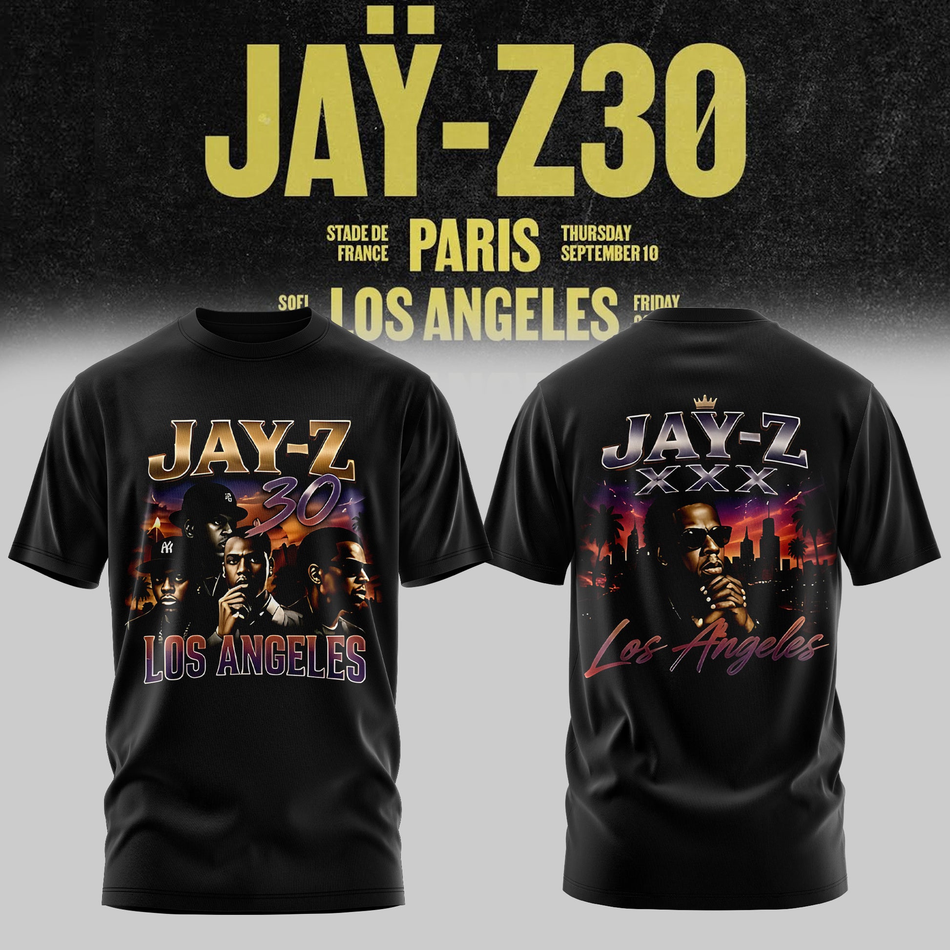 _           JAŸ-Z 30 Show Los Angeles 2026 Edition Tee
