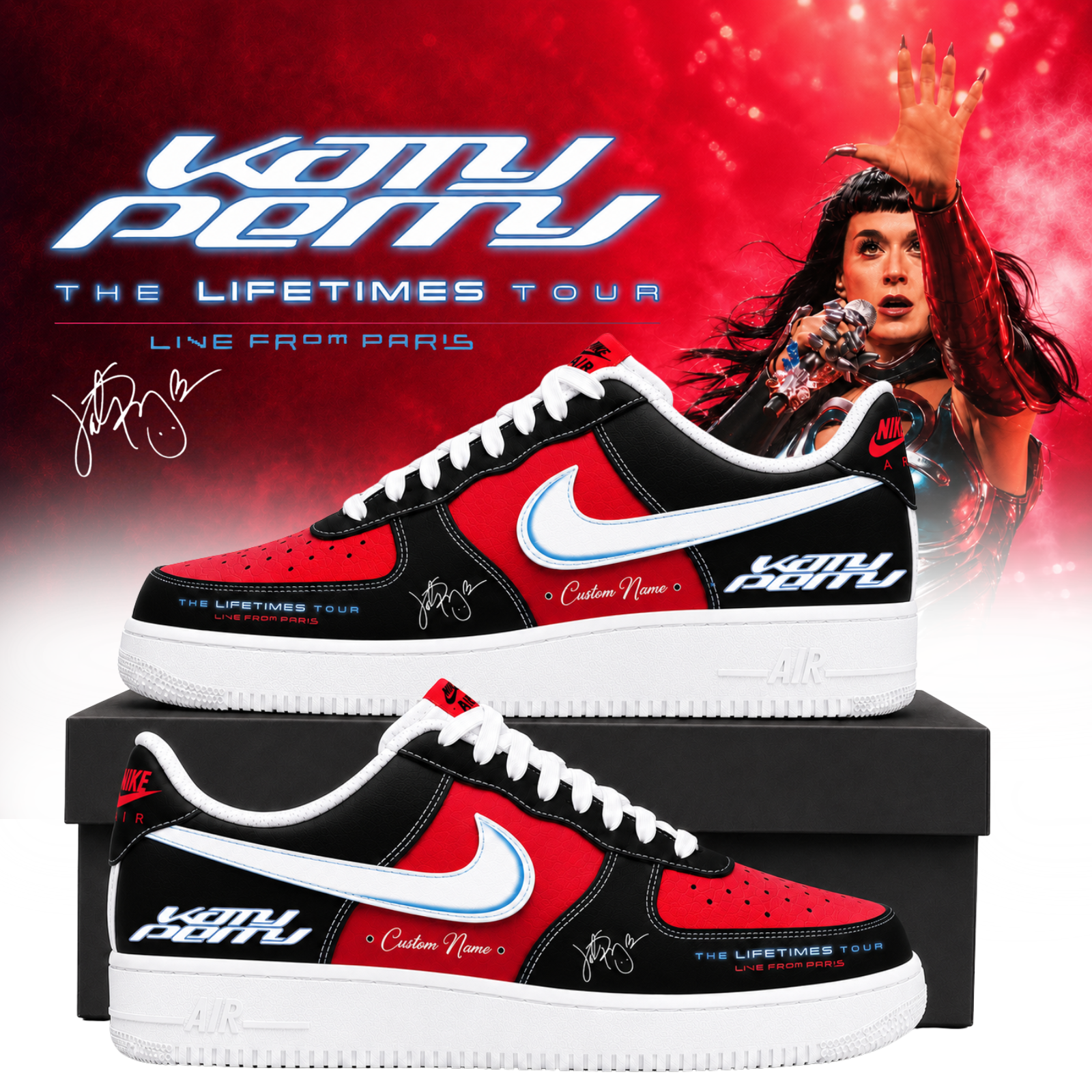 .Katy Perry  " The Lifetimes Tour : Live From Paris " Shoes 1