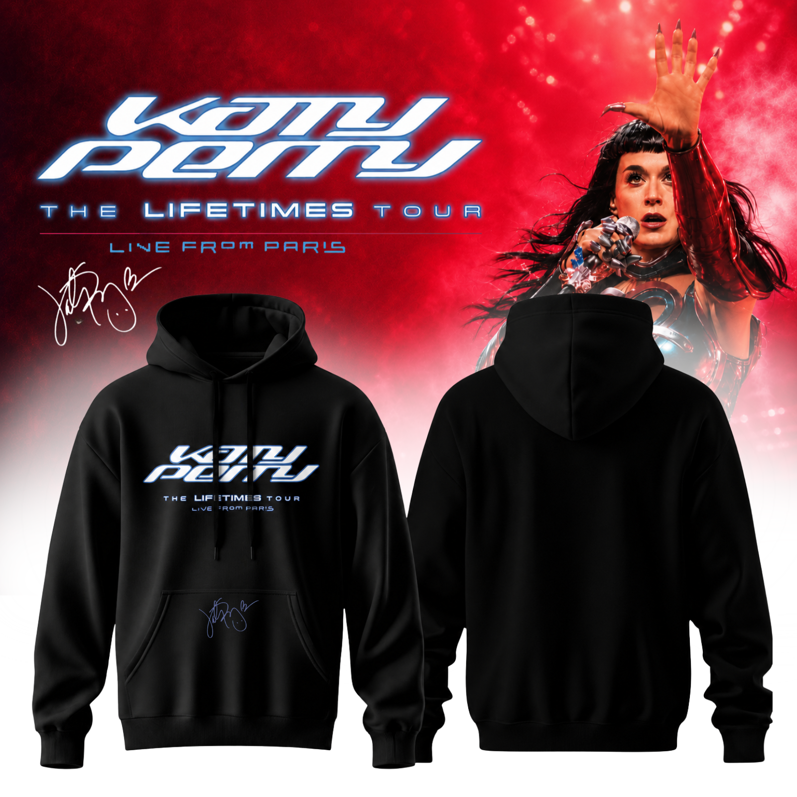 ,Katy Perry  " The Lifetimes Tour : Live From Paris " - Hoodie 3