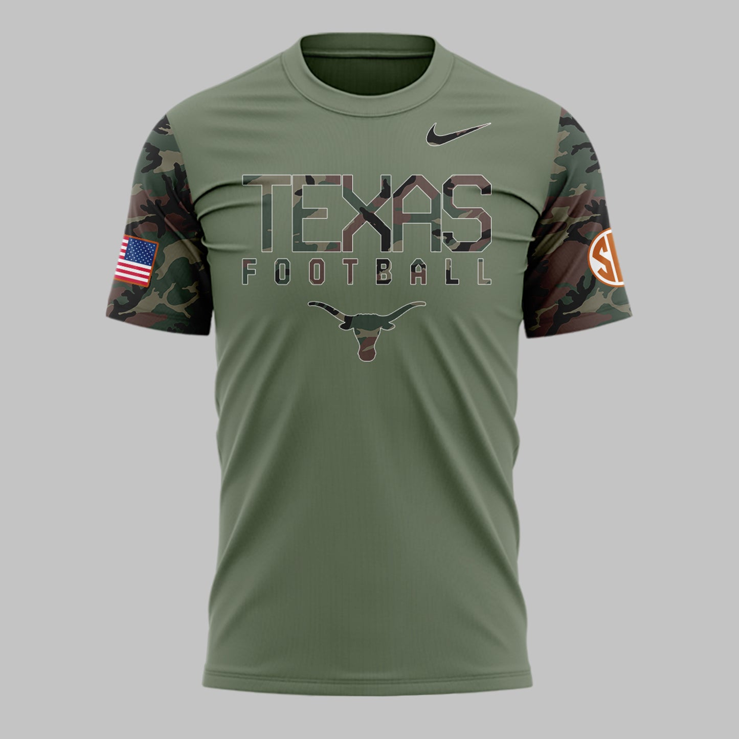 Texas Longhorns Premium Shirt For Fan - Texas Longhorns 2024 Military Appreciation T-Shirt - Unique Gift For Texas Longhorns Fan TL02