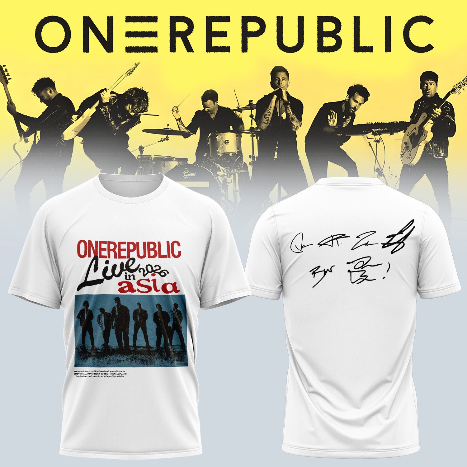 OneRepublic Official Tour TShirt