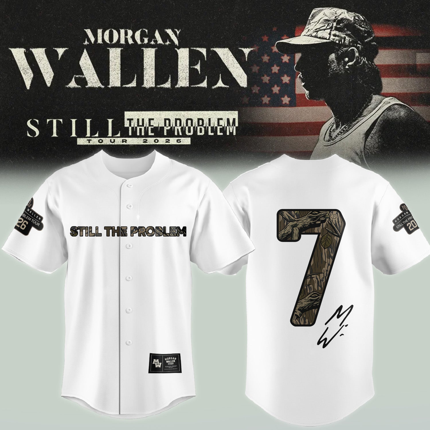 _Morgan Wallen Still The Problem Tour 2026 Jersey