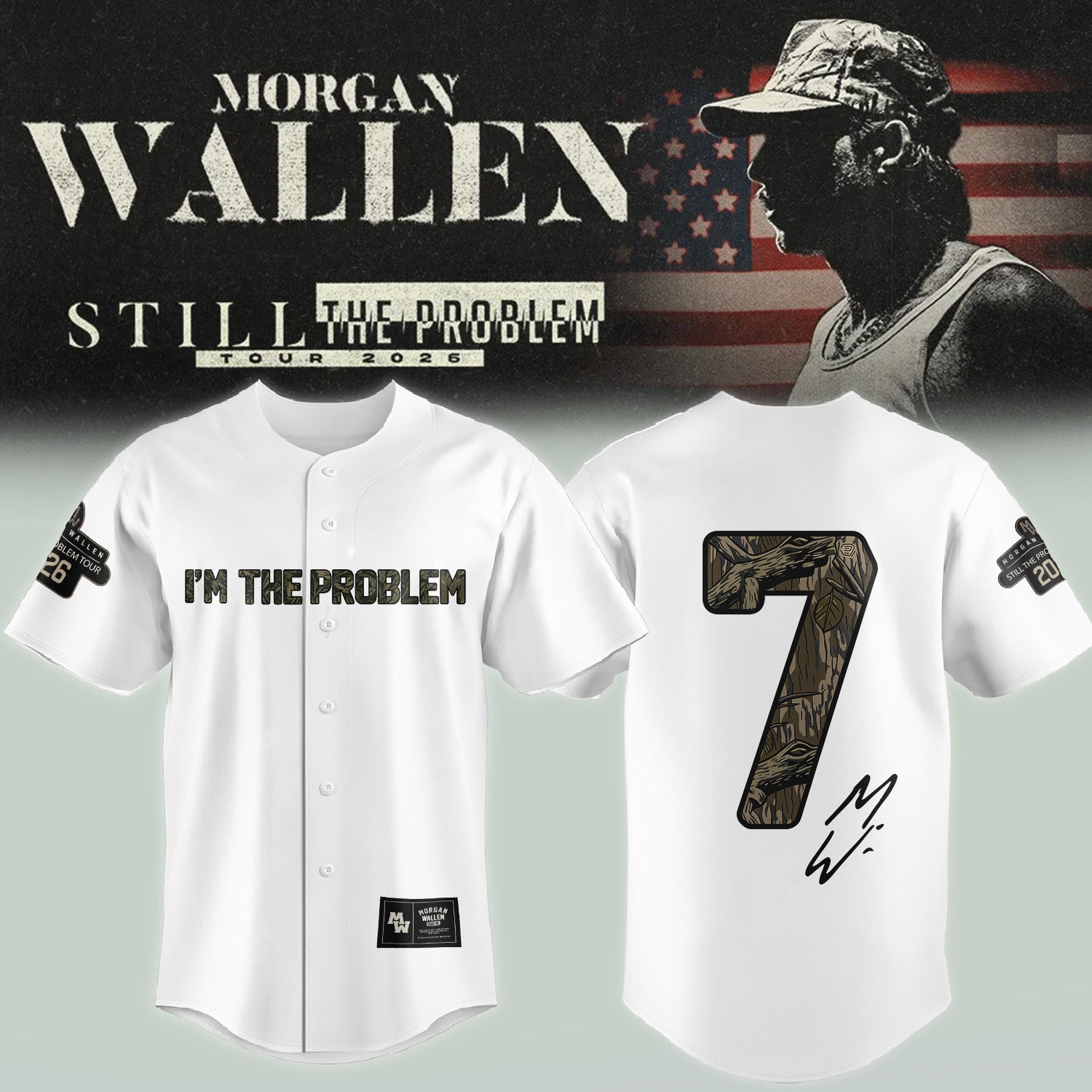 _Morgan Wallen Still The Problem Tour 2026 Jersey