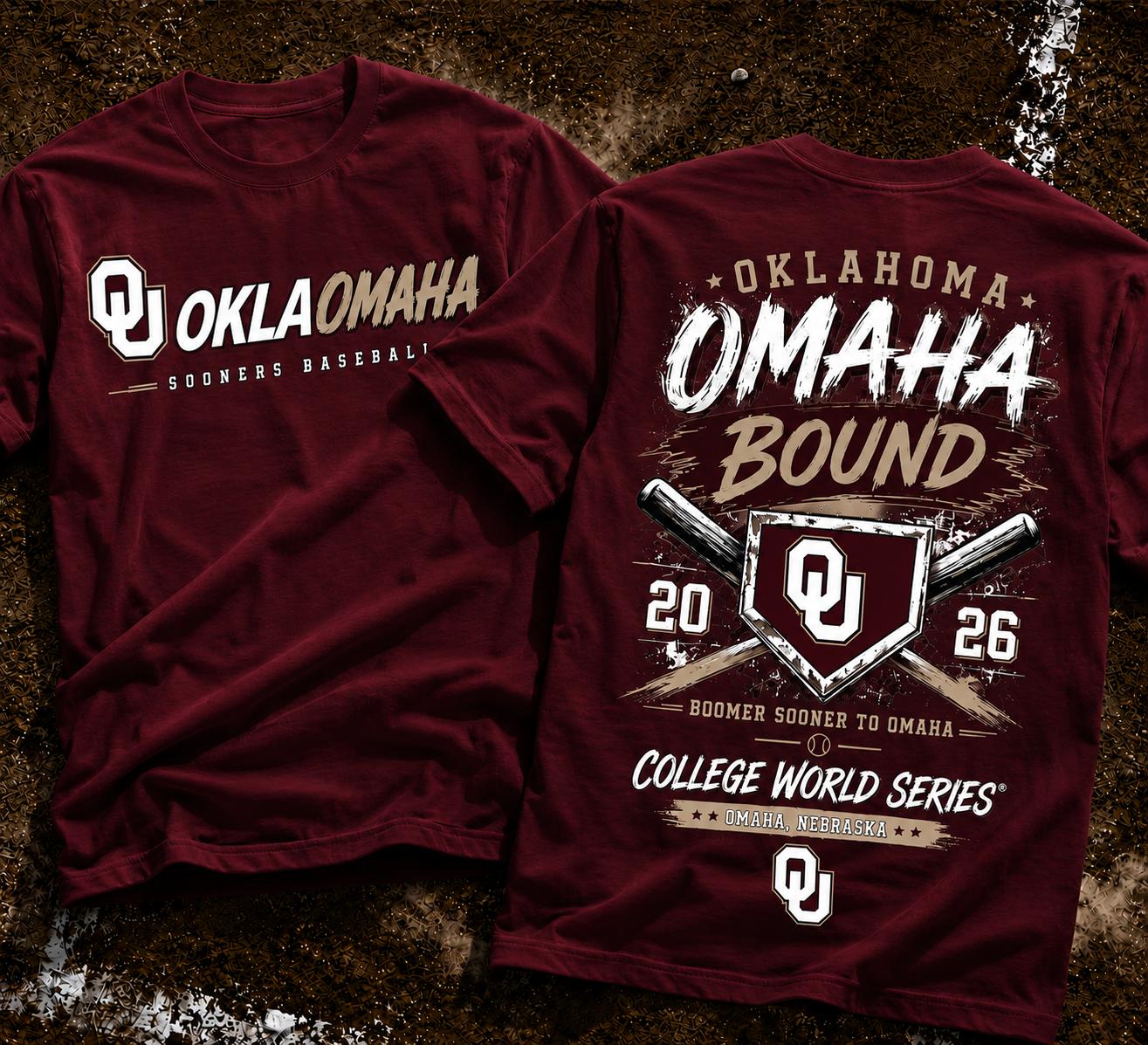 Oklahoma Sooners Baseball 2026 NCAA Baseball Men's College World Series OMAHA Tshirt