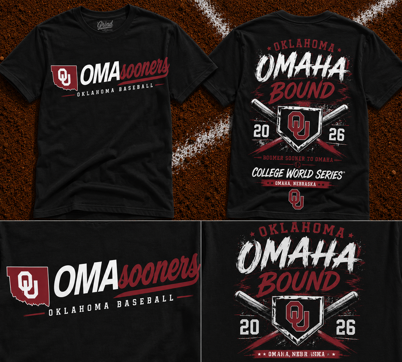 Oklahoma Sooners Baseball 2026 NCAA Baseball Men's College World Series OMAHA Tshirt