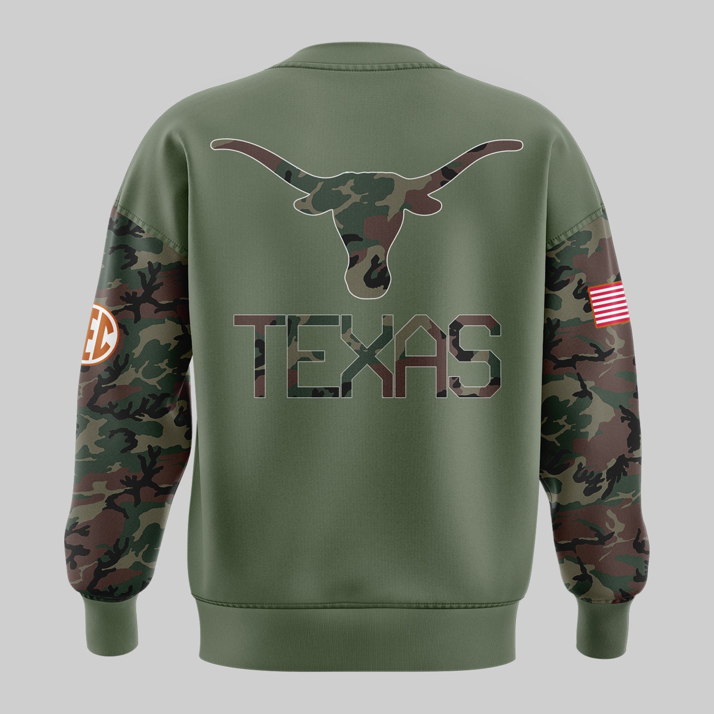 Texas Longhorns Premium Shirt For Fan - Texas Longhorns 2024 Military Appreciation Sweatshirt - Unique Gift For Texas Longhorns Fan TL01