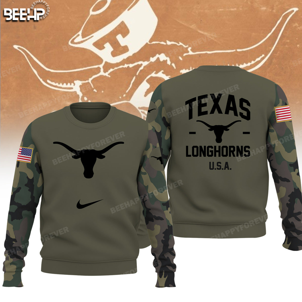 Texas Longhorns Premium Shirt For Real Fan - Texas Longhorns Veteran Shirt - Unique Christmas Gift For Texas Longhorns Lover