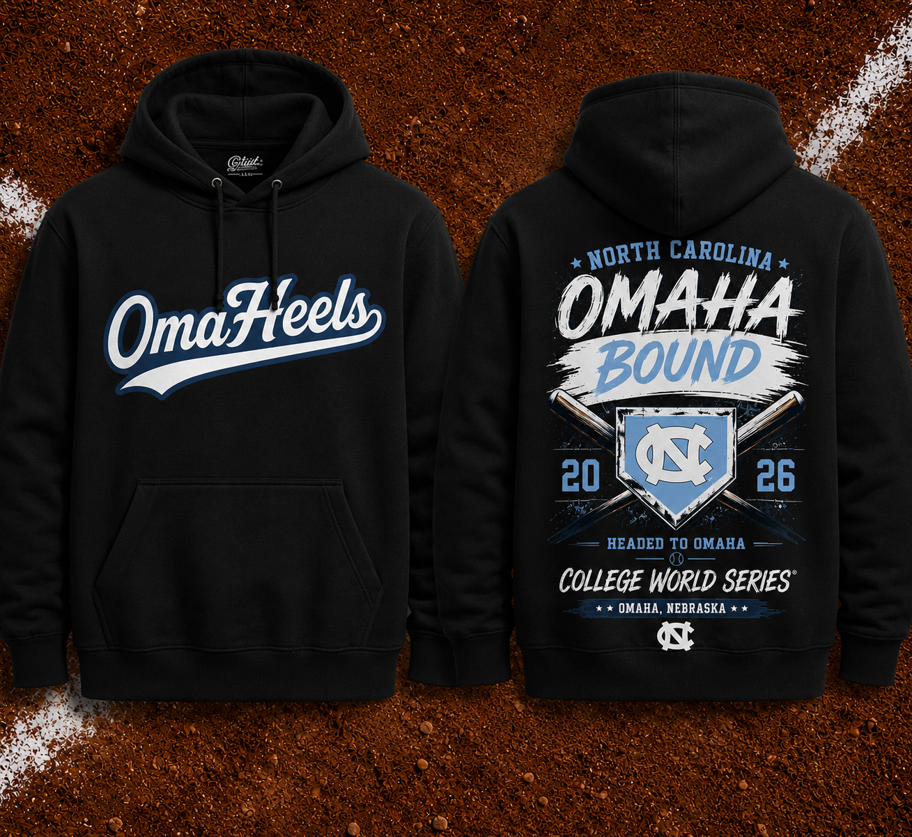 OmaHeels -  Headed to Omaha - 2026 NCAA Baseball Men's College World Series Hoodie
