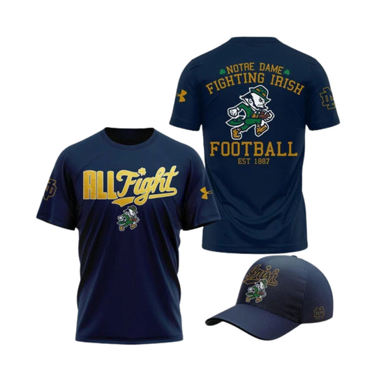 Notre Dame Football "The Fighting Irish" 2025 Navy T-Shirt v3