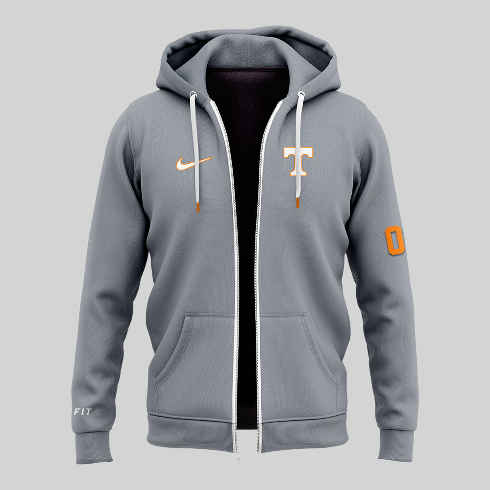 Tennessee Volunteers Premium Gear - Special New Dri Fit Vols Zip Hoodie - Tennessee Vols Merch