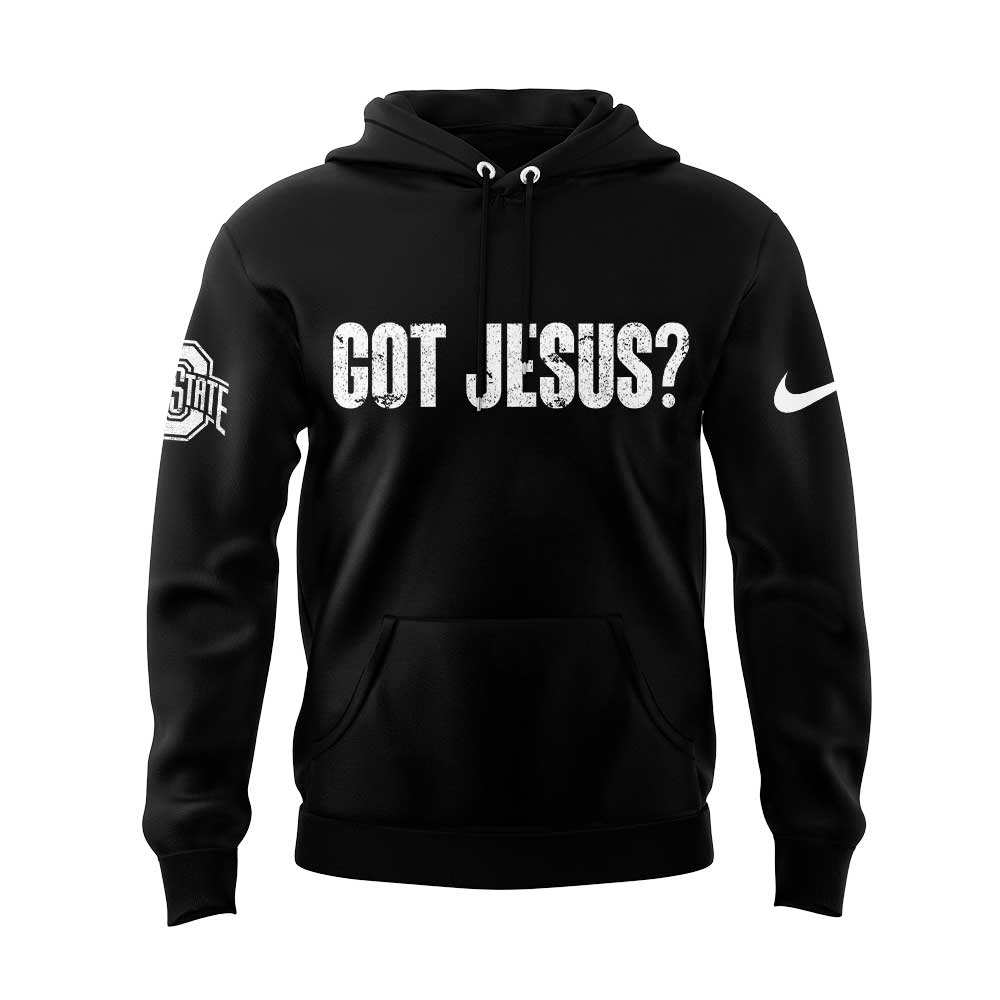 Ohio State Buckeyes Ohio State Football Got Jesus? Black Hoodie