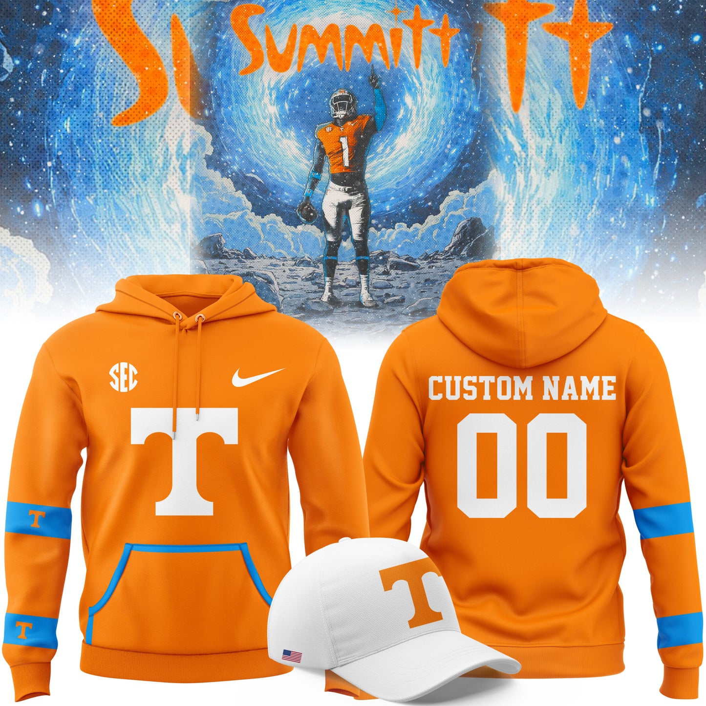 Tennessee Volunteers Premium Gear - Special Home Coming Tennessee Vols Custom Name Number Hoodie - Tennessee Vols Merch