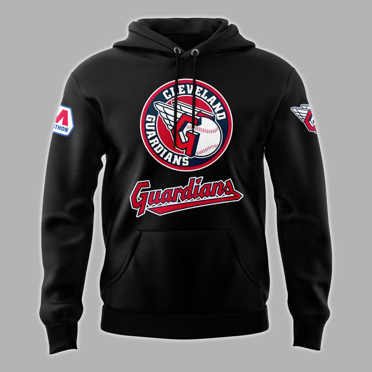 Cleveland Guardians Hoodie, Limited Edition Black Hoodie Printed Logo 3D