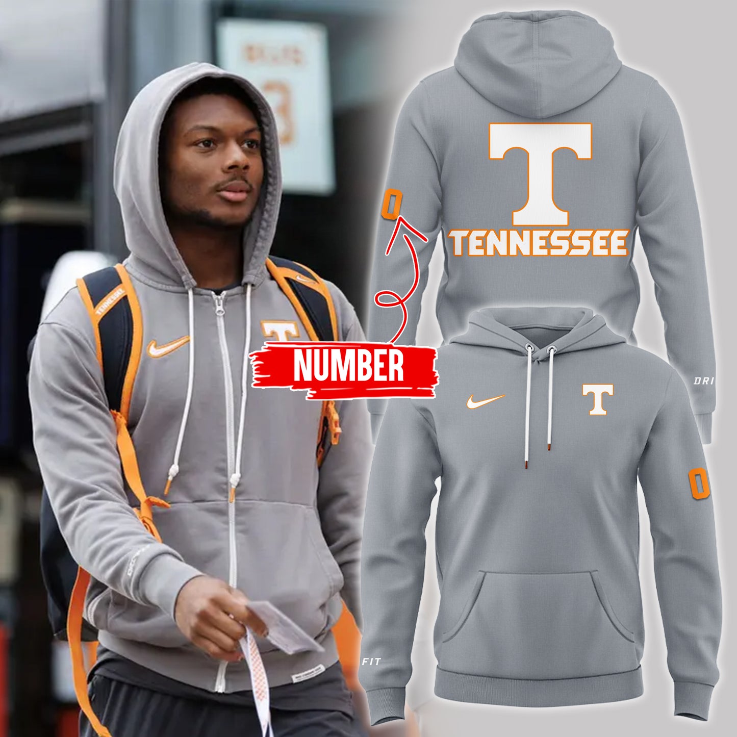 Tennessee Volunteers Premium Gear - Special New Dri Fit Vols Hoodie - Tennessee Vols Merch